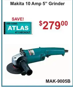 Atlas Tools & Machinery Makita 10 Amp 5 Grinder offer