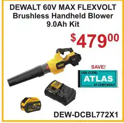 Atlas Tools & Machinery DEWALT 60V MAX FLEXVOLT Brushless Handheld Blower 9.0Ah offer