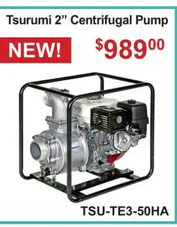 Atlas Tools & Machinery Tsurumi 2 Centrifugal Pump offer