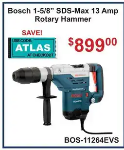 Atlas Tools & Machinery Bosch 1-5/8 SDS-Max 13 Amp Rotary Hammer offer