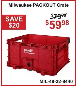 Atlas Tools & Machinery Milwaukee PACKOUT Crate offer