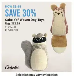 Cabela's Cabela's Woven Dog Toys offer