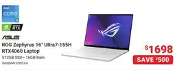 Visions Electronics ASUS ROG Zephyrus 16 Ultra7-155H RTX4060 Laptop offer