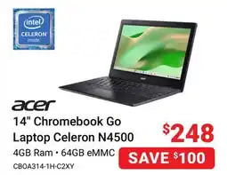 Visions Electronics Acer 14 Chromebook Go Laptop Celeron offer
