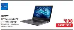 Visions Electronics ACER 14 Travelmate P2 i7-1355U Laptop offer