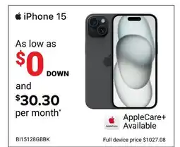 Visions Electronics APPLE iPhone 15 offer