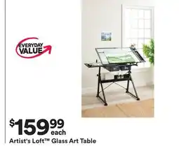 Michaels Artist's Loft Glass Art Table offer