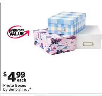 Michaels Photo Boxes by Simply Tidy offer