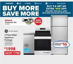 Visions Electronics GE 3-Piece Major Appliance Package offer