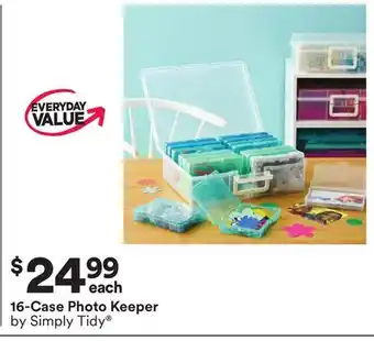 Michaels 16-Case Photo Keeper by Simply Tidy offer