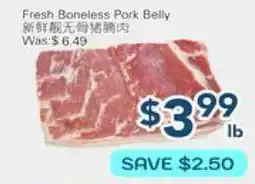 Oceans Fresh Food Market Fresh Boneless Pork Belly offer
