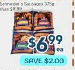 Oceans Fresh Food Market Schneider's Sausages offer