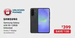 Visions Electronics Samsung Galaxy A36 5G 128GB Unlocked offer