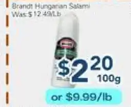 Oceans Fresh Food Market Brandt Hungarian Salami offer
