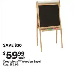 Michaels Creatology Wooden Easel offer
