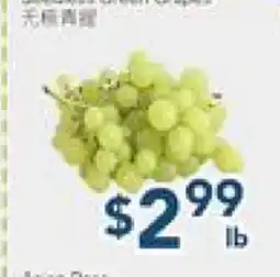 Oceans Fresh Food Market Seedless Green Grapes offer