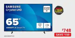 Visions Electronics SAMSUNG Crystal UHD 65 4K Smart TV offer