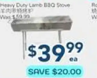 Oceans Fresh Food Market Heavy Duty Lamb BBQ Stove offer