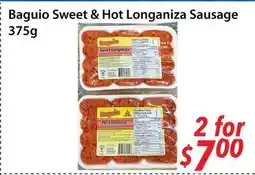 Bestco Food Mart Baguio Sweet & Hot Longaniza Sausage offer
