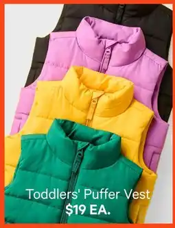 Joe Fresh Toddlers' Puffer Vest offer