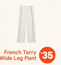Joe Fresh French Terry Wide Leg Pant offer