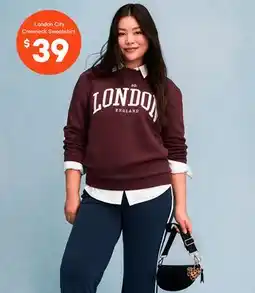 Joe Fresh London City Crewneck Sweatshirt offer