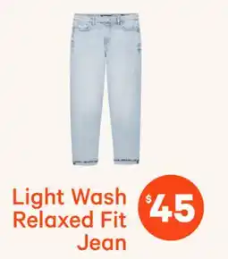 Joe Fresh Light Wash Relaxed Fit Jean offer