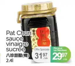 T&T Supermarket PAT CHUN SAUCE VINAIGRE SUCREE, 2.4L offer