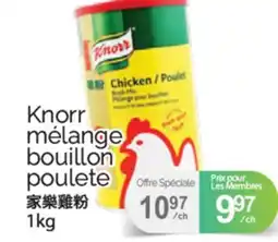 T&T Supermarket KNORR MÉLANGE BOUILLON POULETE, 1KG offer