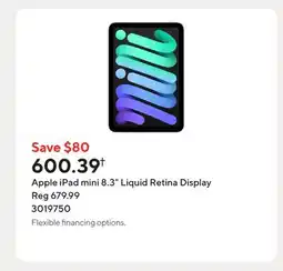 Staples Apple iPad mini 8.3 Liquid Retina Display offer