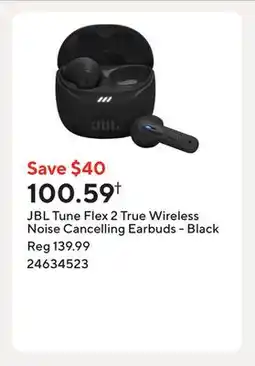 Staples JBL Tune Flex 2 True Wireless Noise Cancelling Earbuds - Black offer