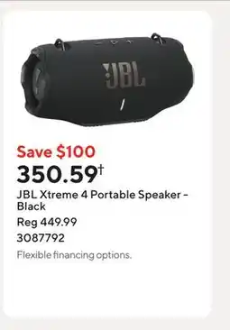 Staples JBL Xtreme 4 Portable Speaker - Black offer