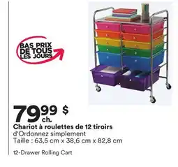 Michaels Chariot à roulettes de 12 tiroirs d'Ordonnez simplement offer