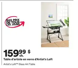 Michaels Table d'artiste en verre d'Artist's Loft offer
