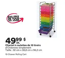 Michaels Chariot à roulettes de 10 tiroirs offer