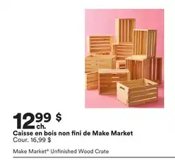 Michaels Caisse en bois non fini de Make Market offer