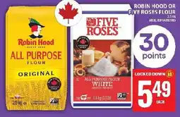 Food Basics Robin hood or five roses flour offer