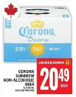 Food Basics Corona sunbrew non-alcoholic beer offer