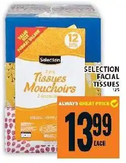 Food Basics Selection facial tissues offer