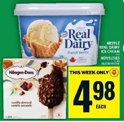 Food Basics Nestlé real dairy ice cream novelties offer