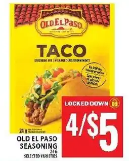 Food Basics Old el paso seasoning offer