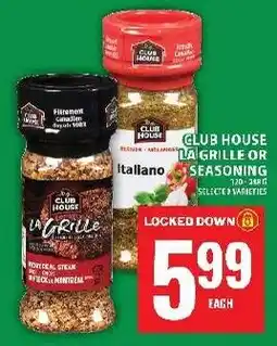 Food Basics Club house la grille or seasoning offer