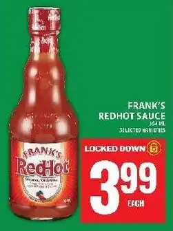 Food Basics Frank's redhot sauce offer