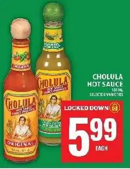Food Basics Cholula hot sauce offer