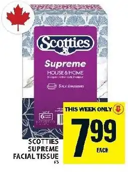 Food Basics Scotties supreme facial tissue offer