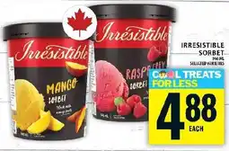 Food Basics Irresistible sorbet offer