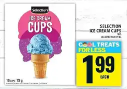Food Basics Selection ice cream cups offer