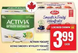 Food Basics Activia yogur astro smooth n'fruity yogurt offer