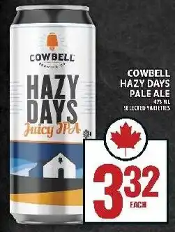 Food Basics Cowbell hazy days pale ale offer