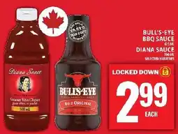 Food Basics Bull's-eye bbq sauce diana sauce offer